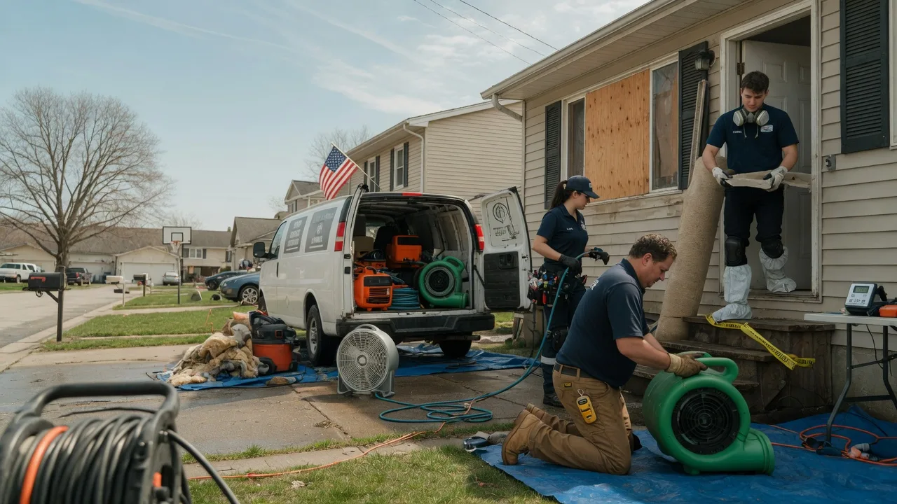 Water Damage Restoration in Modesto, IL near me